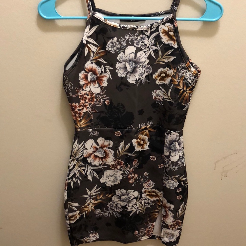 Missguided Bodycon Floral Dress